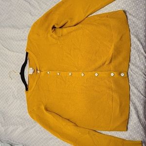 A new day mustard yellow cardigan